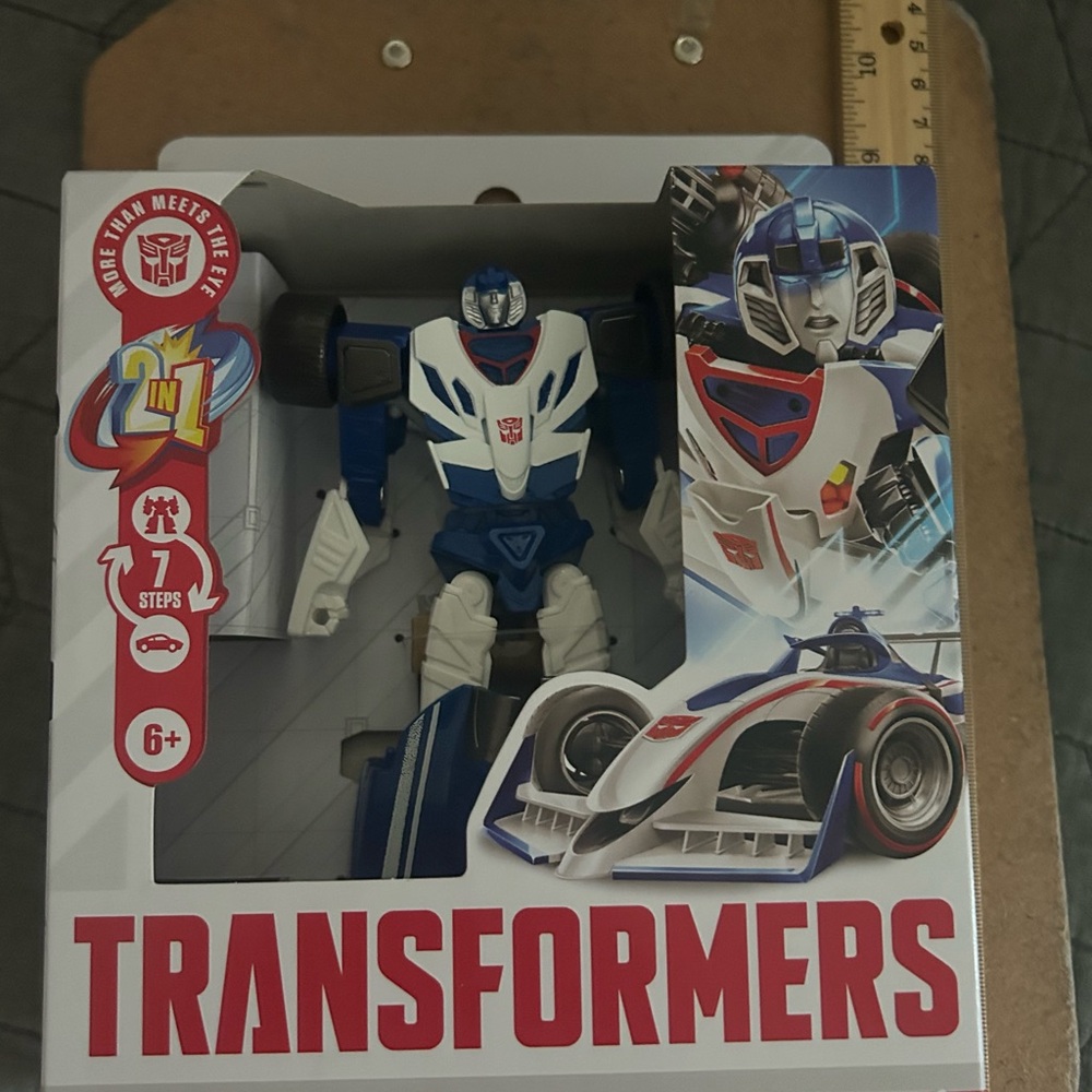 2-in-1 Blue and White Action Figure